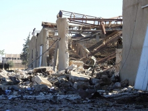 من الأضرار التي خلفها العدوان الإسرائيلي على مدينة سلمية وريفها