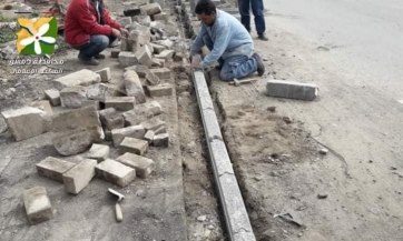 محافظة دمشق تباشر أعمال إعادة تأهيل المنصف والأرصفة الممتدة من ساحة العباسيين حتى دوار ميسلون 