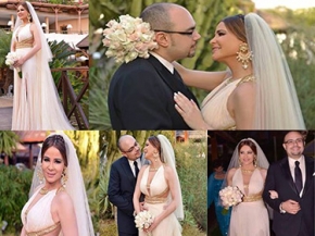  الصور الأولى من حفل زفاف كارول سماحة