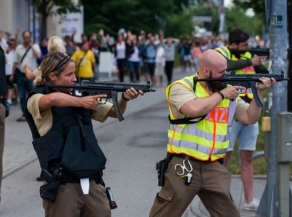 سلسلة هجمات نفذها مسلحون في مدينة ميونيخ بألمانيا