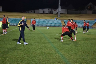 تدريبات منتخبنا الوطني في سدني لللقاء المرتقب في الملحق الآسيوي