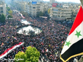 عندما تتكلم الشعوب على العالم أن يسمع و الصغار أن يصمتوا.. رسالة وجهها ملايين السوريين من ساحات الوطن بأن قرارات الجامعة لا تعنينا