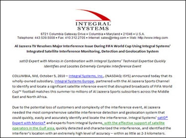  الخبراء يحددون مصدر التشويش على الجزيرة بدقة 2 الى 5 كم