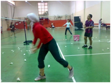 3 ذهبيات وثلاث  فضيات وبرونزيتان للريشة الطائرة 