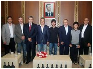   استقبال حافل للفارس أحمد حمشو بمطار دمشق 