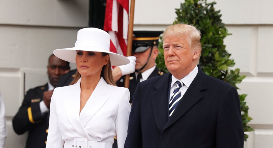 بالفيديو .. موقف محرج من الأميركية الأولى للرئيس ترامب !!