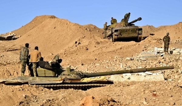 الجيش السوري يتصدى لهجو م واسع على إمتداد المنطقة منزوعه السلاح