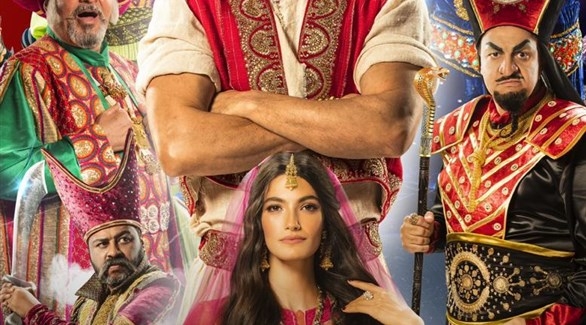 أحمد عز يركب البساط السحري بعباءة 