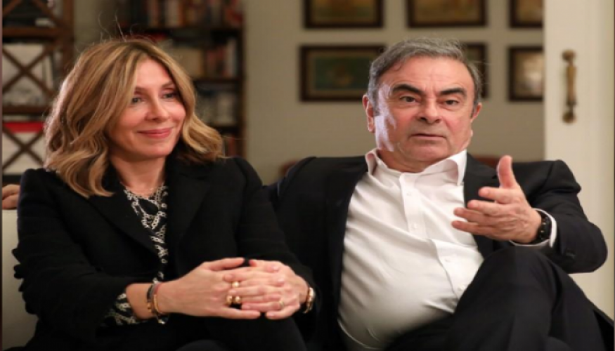 زوجة كارلوس غصن سعيدة بهروب زوجها من اليابان