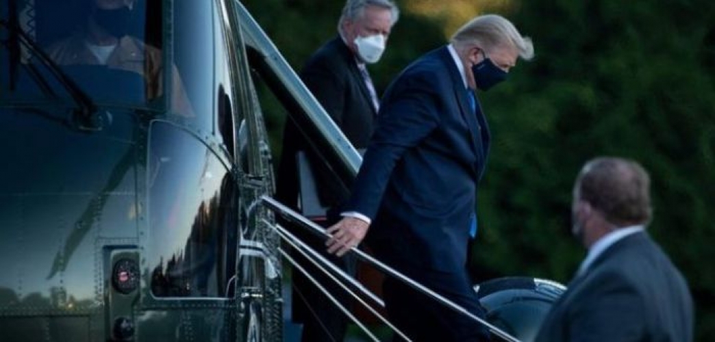نقل ترامب لمركز طبي عسكري لمتابعة إصابته بكورونا.. وأربع إصابات جديدة بين المقربين منه