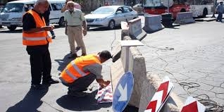 تنفيذ حل مروري في الفحامة بدمشق تخفيفاً للازدحام عند التقاطع المروري