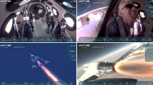 ملياردير بريطاني يحلق بالطائرة الصاروخ الى حافة الفضاء ويعود   