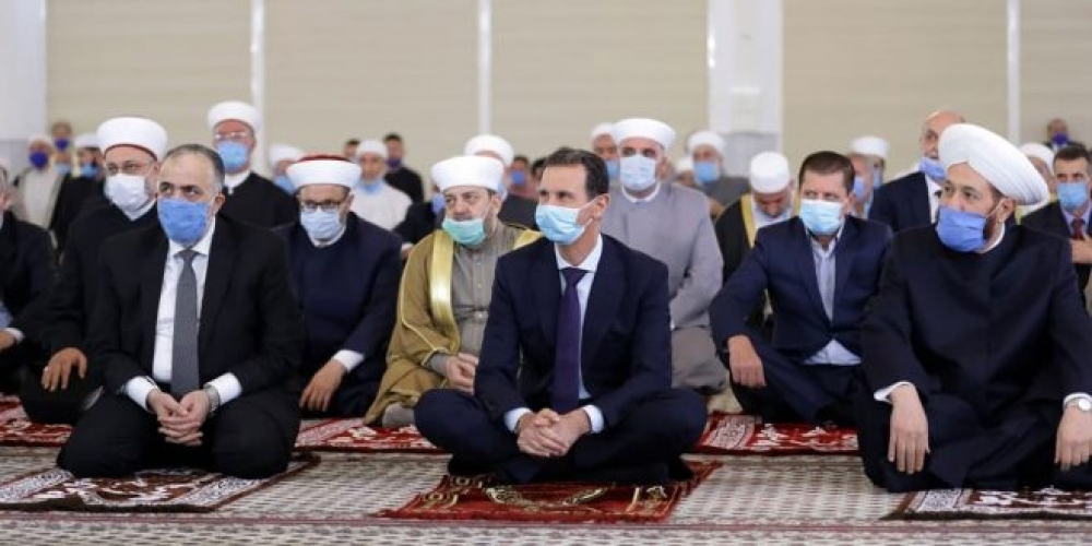 الرئيس الأسد يشارك في الاحتفال الديني بذكرى المولد النبوي الشريف