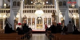قداس إلهي بمناسبة عيد رأس السنة الميلادية في الكاتدرائية المريمية بحي باب توما بدمشق