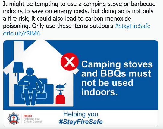 بريطانيا تحذر مواطنيها من خطورة إشعال النيران في المنزل للتدفئة