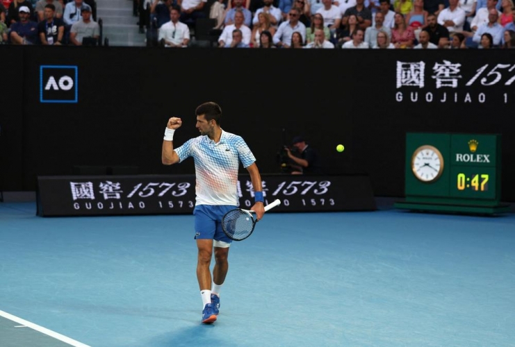 تأهل الصربي ديوكوفيتش إلى ربع نهائي بطولة استراليا المفتوحة للتنس