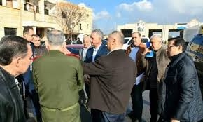 محافظ طرطوس يتفقد مركز العريضة الحدودي مع لبنان يطلع على احتياجاته