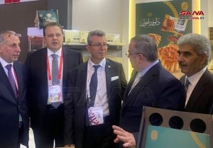وفد سوري يطلع على الجناح السوري في معرض غولفوود 2023 في دبي