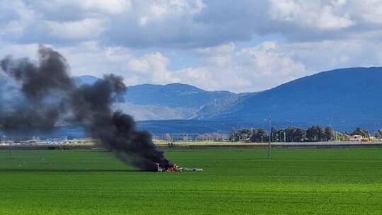 تحطم طائرتي تدريب لسلاح الجو الإيطالي قرب العاصمة روما ومقتل طياريهما