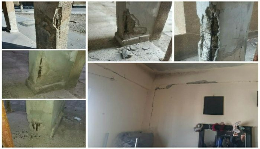 إخلاء 14 بناءً آيلاً للسقوط في القلمون