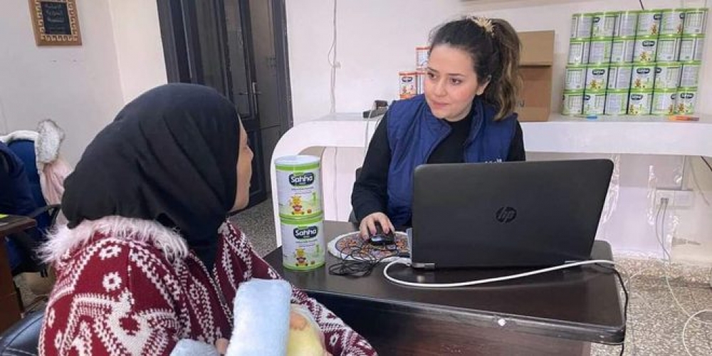 الأمانة السورية تطلق حملة لتوزيع نحو 15 ألف علبة حليب في حلب