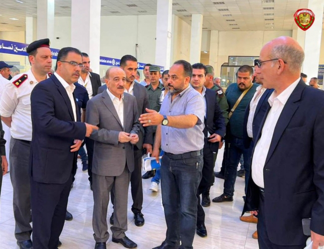 وزير الداخلية يتفقد مركز هجرة نصيب الحدودي