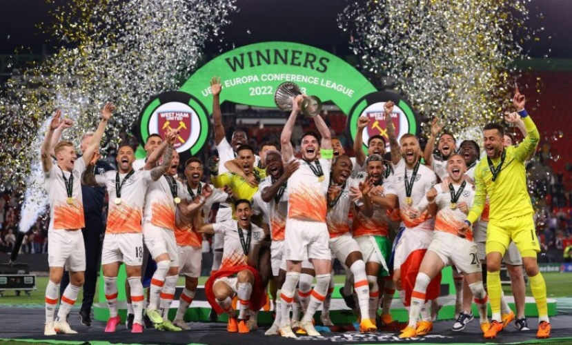 وست هام يونايتد الإنكليزي يتوج بطلاً لدوري المؤتمر الأوروبي