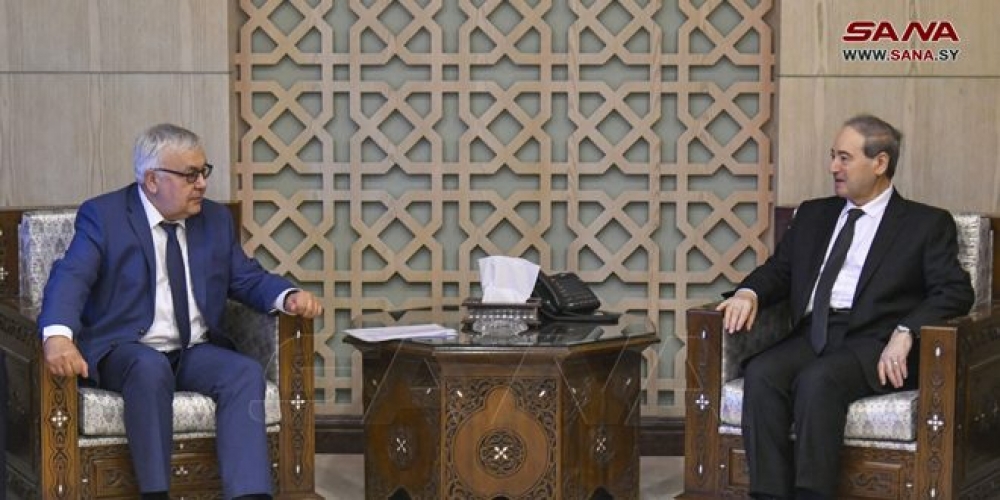 المقداد يبحث مع فيرشينين التعاون المشترك وخاصة في المحافل الدولية