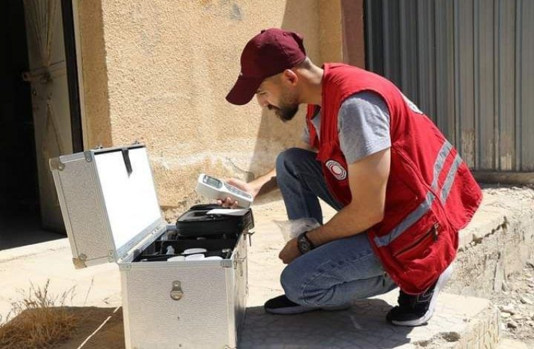 جهاز مخبر محمول لتحليل المياه من الهلال الأحمر بالقنيطرة لمؤسسة المياه