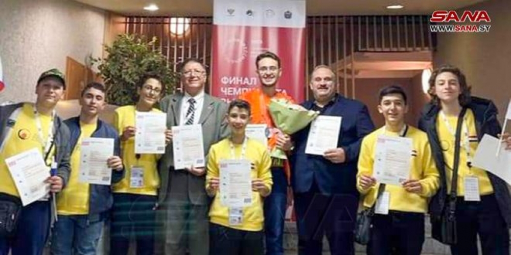سورية تفوز بالمركز الثاني في مسابقة الماسترز المهنية والتقنية المقامة في روسيا