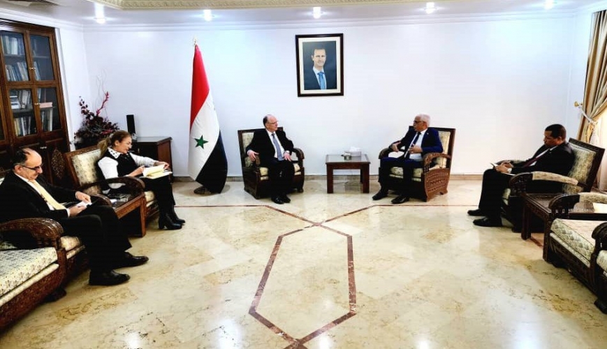 مباحثات سورية موريتانية لتطوير علاقات التعاون العلمي والبحثي .