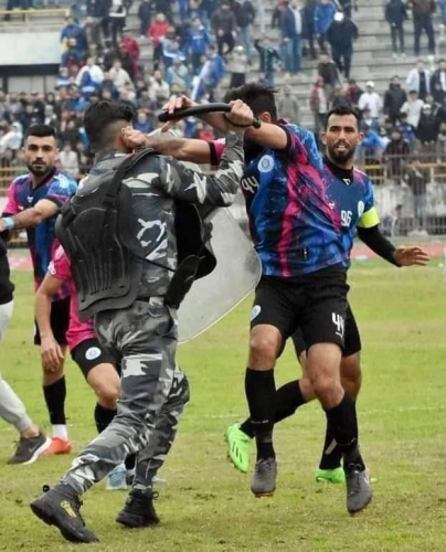 توقيف 6 أشخاص من مثيري الشغب في مباراة ناديي حطين و الفتوة