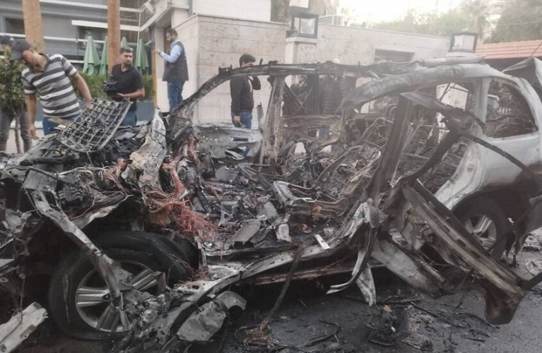 استشهاد مدنيين اثنين جراء عدوان إسرائيلي استهدف سيارة في حي المزة بدمشق