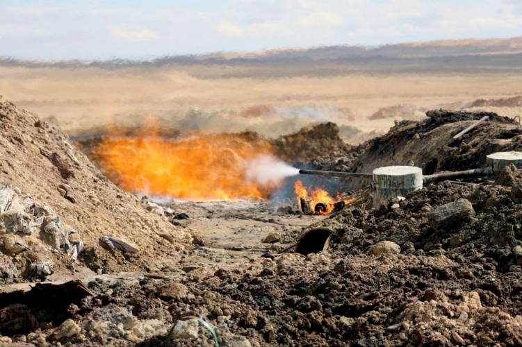 وزير النفط يفتتح بئر غاز (تياس 5) في ريف حمص