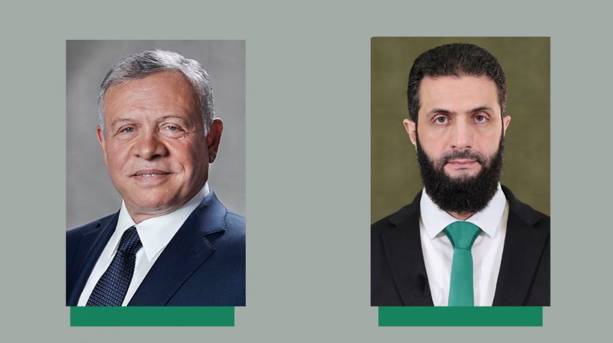 الرئيس الشرع يتلقى برقية تهنئة من الملك عبدالله الثاني بمناسبة حلول شهر رمضان المبارك