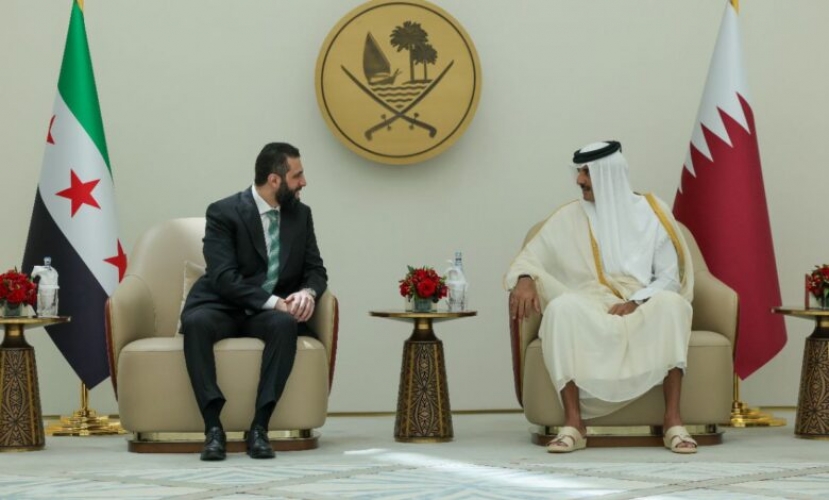 تميم بن حمد يبحث مع الشرع العلاقات الثنائية بين البلدين وسبل دعمها وتطويرها.. علاقاتنا في تطور