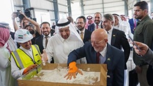 إطلاق مشروع مصنع “فيحاء” للإسمنت الأبيض في مدينة عدرا الصناعية بريف دمشق