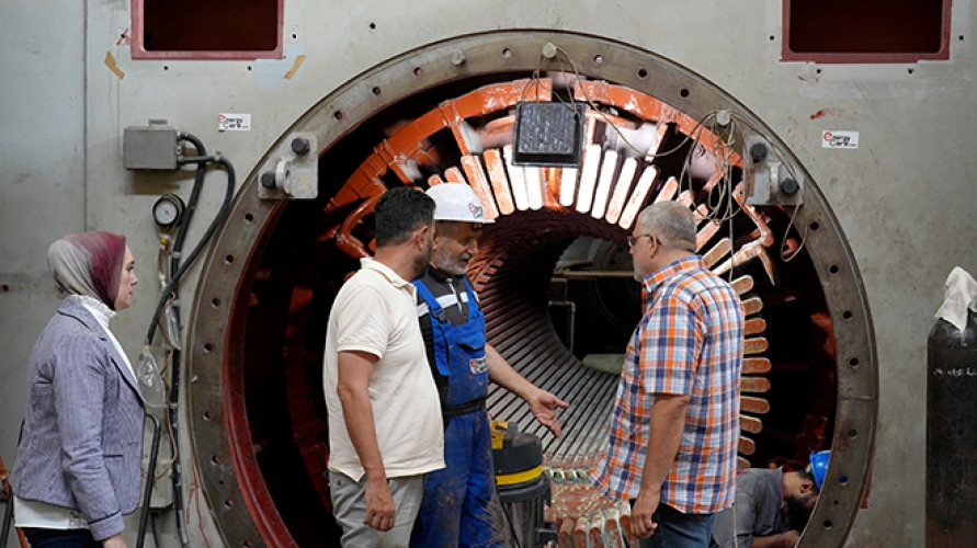 صيانة العنفة البخارية في جندر لرفد الشبكة بـ100 ميغاواط إضافية