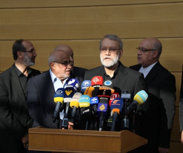 علي لاريجاني في بيروت يلتقي كبار المسؤولين اللبنانيين و يزور ضريح الشهيد نصرالله