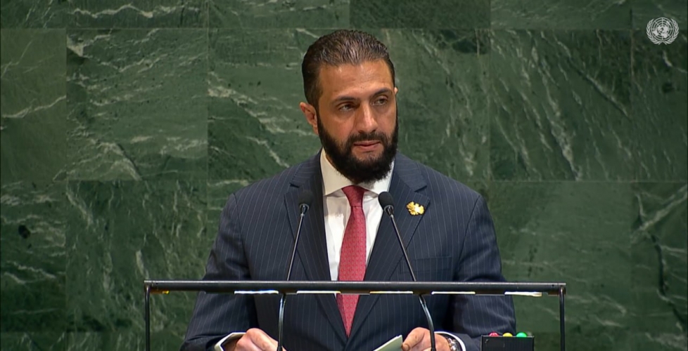 كلمة الرئيس الشرع أمام الدورة الـ 80 للجمعية العامة للأمم المتحدة في نيويورك