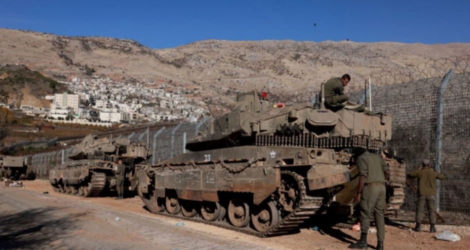 دورية إسرائيلية من دبابتان وسيارات محمّلة بالجنود تتوغل في ريف القنيطرة