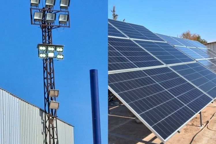 مؤسسة الآغا خان تدعم نادي سلمية الرياضي بنظام طاقة شمسية حديث  