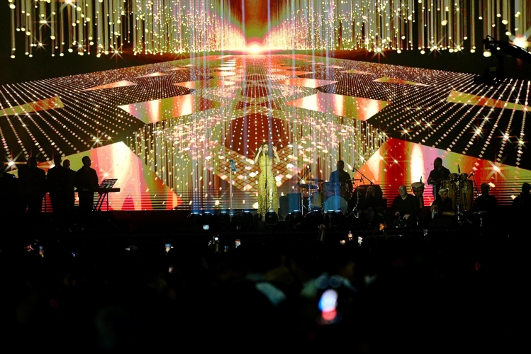 ميريام فارس تتألق في حفل اختتام Liv Golf League في الرياض بعرض The Myriam Show