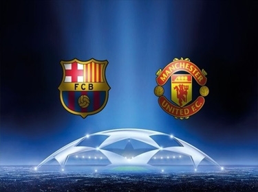 مواجهة مفتوحة تجمع برشلونة مع مانشستر يونايتد بنهائي ابطال اوروبا