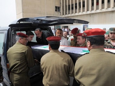 تشييع جثامين 4 شهداء من مشفى حمص العسكري إلى مدنهم وقراهم