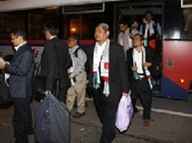 وفد ماليزى فى غزة من أجل تقديم المساعدات للشعب الفلسطينى