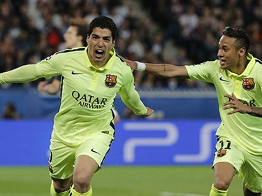 برشلونة يقسو على سان جرمان ويضع قدم في نصف النهائي