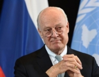 دي ميستورا يلوح بدعوة واشنطن وموسكو للتدخل بالمفاوضات السورية بسبب الخلافات