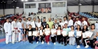 26 ميدالية متنوعة حصيلة مشاركة منتخب السويداء ببطولة الجمهورية للكاراتيه