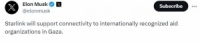 ايلون ماسك يزود منظمات الإغاثة في غزة بإنترنت فضائي